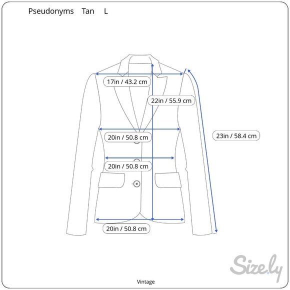 Pseudonyms Vintage Womens Long-Sleeve Snap Closure Beige Flap Pockets Jacket L - Picture 8 of 11